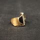 Ring size 54.
Hall marked 
585 THR's or 
Tar's for 14 
carat gold. The 
master mark is 
unknown to ...