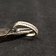 Ring size 52.
Stamped BX 375 
for 9 carat 
gold.
The ring is in 
9 carat white 
gold and with 
...