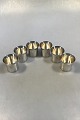 Elon Arenhill 
Sweden, 
Sterling Silver 
Set of 6 Cups H 
4.4 cm/1.73" 
Weight 34 
gr/1.2 oz per 
cup ...