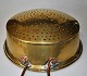 Colander in 
brass, 19th 
century 
Denmark. With 
two copper 
handles. 
Unstamped. L .: 
44 cm. Dia: ...