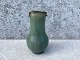 Arne Bang, 
Stoneware, Cut 
vase with small 
leaf 
decoration, 
15.5cm high, 
Green / brown 
glaze, ...