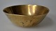 Chinese brass 
bowl, 20th 
century with 
decoration on 
the sides. 
Stamped. H: 4 
cm. Dia: 11 cm.