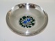 Georg Jensen 
Sterling 
silver, bowl 
with enamel.
Designed and 
signed by 
Henning Koppel 
in 1979 ...