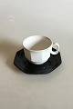 Bing & Grondahl 
White Café 
Coffe Cup and 
black Saucer No 
305. Measures 
Cup: 6.5 cm / 2 
9/16 in. ...