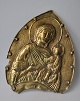 Greek icon in 
brass, 19th 
century 
Godmother 
Hodigitria. 
Signed. With 
engravings. Has 
previously ...