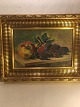 Painting with 
fruit set
Grapes and 
apples.
Oil on 
scholars.
with frame 
Width: 43 cm. 
Height: ...