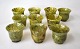 10 Chinese Jade 
Cups, 20th 
Century. Green 
Jade. Height: 
3.2 cm. In the 
box.