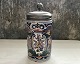 German beer mug 
in faience with 
floral motif 
1700-1800 
century, 25cm 
high, 9.4cm in 
diameter * ...