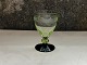 Holmegaard, 
Hørsholm, White 
wine glass with 
uranium green 
bowl, 10cm 
high, 6.5cm in 
diameter, ...