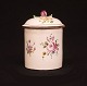 A lidded 
faience jar
Signed 
Marieberg, 
Sweden, 1771
H: 9cm