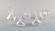 Edward Hald for 
Orrefors, 
Sweden. A 
collection of 
five mouth 
blown flacons 
in clear art 
glass. ...