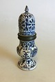 Faience Shaker 
with Blue 
decoration. 
Measures 23.5 
cm / 9 1/4 in. 
Small Chiips 
and repair on 
top