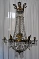 Large Swedish 
bronze 
chandelier, 
19th century. 
With 6 light 
arms. Mounted 
for 
electricity. 
With ...