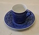 Deep Blue 106 
"High" 6.1 cm 
espresso cup 
(461) and 108 b 
saucer 12 cm 
Bing and 
Grondahl Marked 
...