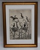 Falke Bang 
(1912-1998) 
Denmark Bird: 
cormorant  45.5 
x  34.5 cm 
including the 
frame