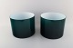 Kastrup / Holmegaard. A pair of large bowls in green opaline glass. Danish 
design, 1960