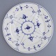 Royal 
Copenhagen 
porcelain. 
Royal 
Copenhagen, 
Blue Fluted; 
A lunchplate 
of porcelain 
#186. ...