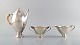 Johan Rohde for 
Georg Jensen. 
Rare and early 
coffee service 
in sterling 
silver. Coffee 
pot with ...