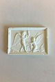 Royal 
Copenhagen 
Bisquit "Amor 
and Hymen spins 
the thread of 
life". Copy of 
relief modeled 
in ...