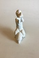 Bing & Grondahl 
Blanc de Chine 
Figurine Girl 
on Dolphin No 
4061. Measures 
20 cm / 7 7/8 
in.