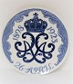 Royal 
Copenhagen. 
Commemorative 
plate # 210. 
Christian X's 
and Queen 
Alexandrine's 
silver ...