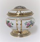 Royal 
Copenhagen. 
Bonbonniere 
porcelain lid 
with motif from 
Kastellet, 
Copenhagen. 
Mounting of ...