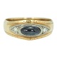 Gold sapphire 
jewellery. 
A gold ring 
set with a 
sapphire and 
two diamonds 
mounted in 
white ...