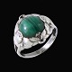 Evald Nielsen 
1879 - 1958. 
Art Nouveau 
Sterling Silver 
Ring with 
Malachite.
Designed and 
...