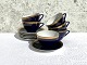 Russian Testel, 
Dark blue with 
gold edge, 
9.5cm in 
diameter, 6cm 
high, 6 sets 
sold together * 
...