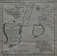 Map of &AElig;r&oslash; and Femarn, 1766. Copper engraving. Performed by Johanni De Hofman. 24.5 ...
