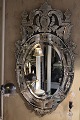 Very beautiful Venetian mirror from the 1920s with beautiful ornamentation on top, as well as ...