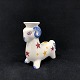 Heigth 10 cm.Factory marked A for Aluminia Denmark and nummer 2272.The Christmas goat is ...