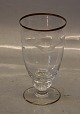 28 stk på lager
Ølglas 14 cm 
Mågeglas  
Lyngby 
glasservicce - 
drikkeglas	med 
guldkant og 
slebne ...