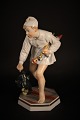 Rare Bing & 
Grondahl 
porcelain 
figurine in 
overglaze 
by Jens Jacob 
Bregnø & Hans 
Tegner.
#52. ...