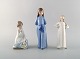 Nao and Lladro. 
Three porcelain 
figures. 20th 
century.
In very good 
...