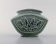 Carl-Harry 
Stålhane for 
Rörstrand. Vase 
in glazed 
stoneware with 
foliage in 
relief. 1960's.
In ...