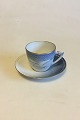 Bing & Grondahl 
Seagull with 
Gold Coffee Cup 
and Saucer with 
pierced border 
No 305.5. 
Measures ...