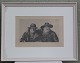 Michael Ancher 
Etching -  Two 
Fishermen from 
Skagen  1898 Ca 
48 x 61 cm with 
wooden frame 
The ...