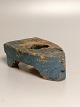 Brick iron foot 
blue decorated 
18th century