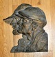 Danish artist (20th century) Double portrait. Bronze. Signed ELGP 1929 for Ernst El Petersen. 34 ...