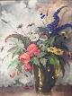 Carl H. 
Fischer. 
poppies / wild 
flowers in 
vase. 
Dimensions: 
54x64 cm, with 
frame 69x79 cm