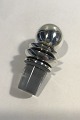 Georg Jensen Sterling Silver Pyramid Bottle Stopper No 206 for glass decanter