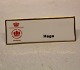 Bing and 
Grondahl 
Sellers Sign 
for commercial 
of B&G Pattern  
Haga  ca 4 x 10 
cm Marked with 
the ...