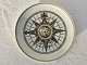 Royal 
Copenhagen, 
compass plate, 
1976, 20.5cm in 
diameter, 
Inscription: 
facet 
Gluckstadt 1787 
F. ...