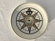 Royal 
Copenhagen, 
compass plate, 
1971, 20.5cm in 
diameter, 
Inscription: I 
hope with faith 
and ...