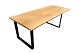 Plank table of 
oak and black 
metal frame, 
made of two 
planks with 
natural edges. 
The table is of 
...