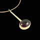 Ole Bent 
Petersen - 
Copenhagen. 14k 
Gold Neckring 
with Amethyst 
Pendant.
Designed and 
crafted ...