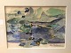 Alix Haxthausen 
(1902-1988). 
Mix media, 
collage, 
watercolor in 
passport frame. 
Good condition. 
...