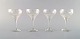 Bjørn Wiinblad 
(1918-2006) for 
Rosenthal. Four 
"Lotus" glasses 
in clear art 
glass decorated 
with ...