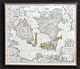 Insular Danic&aelig; in Mari Balthico. 1714. Copper-plated and hand-colored map of the Danish ...